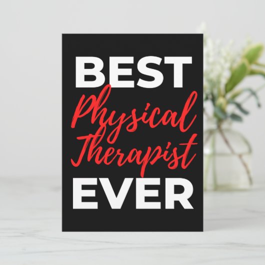 Best Physical Therapist Ever サンキューカード (スタンド正面)