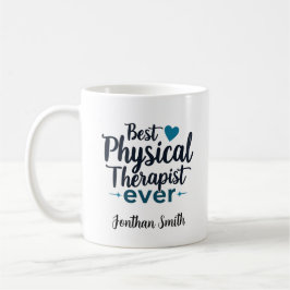 Best Physical Therapist Ever Typography Gift コーヒーマグカップ