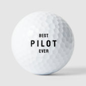 Best pilot ever Aviation Simple Typography  ゴルフボール (正面)