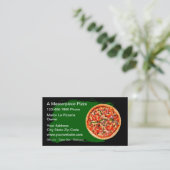 Best Pizza Shop Business Cards 名刺 (スタンド正面)