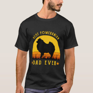 Best Pomeranian Dad Ever Funny Dad Graphic Labrad Tシャツ
