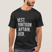 Best Pontoon Captain Ever Pontoon Boat Party 1 Tシャツ (正面)