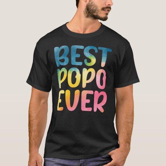 Best Popo Ever Father's Day Popo Tシャツ (正面)