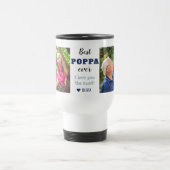 Best Poppa Ever Love You Most Grandkid  2 Photo   トラベルマグ (中央)