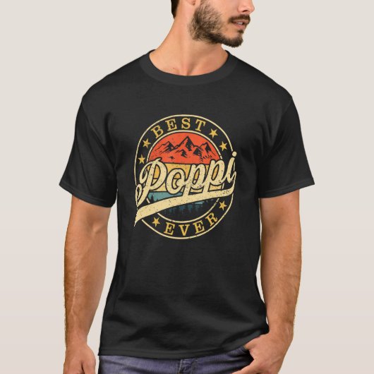 Best Poppi Ever   Grandpa Father s Day Tシャツ (正面)