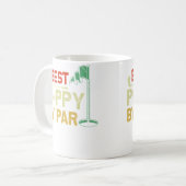 Best Poppy By Par Fathers Day Golf Father'S Day Go コーヒーマグカップ (正面左)