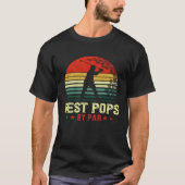 Best Pops By Par Daddy Father s Day Golf Golfer Tシャツ (正面)