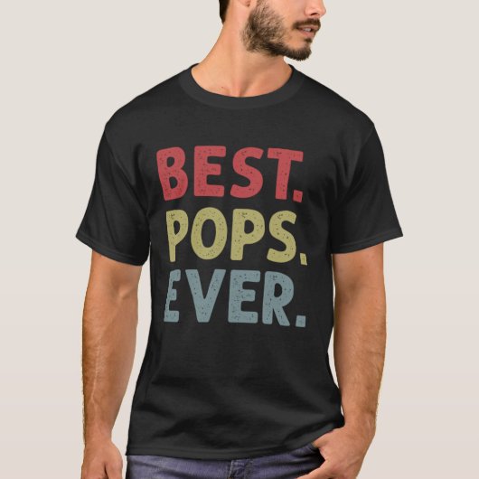 Best Pops Ever Christmas for Grandpa from Grandkid Tシャツ (正面)