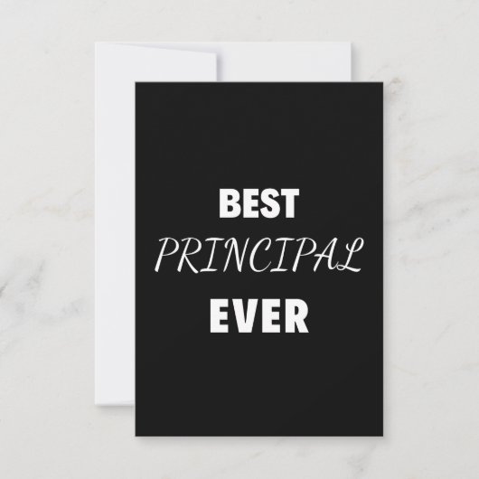 Best Principal Ever サンキューカード (正面)