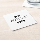 Best Principal Ever 2 スクエアペーパーコースター (アングル)