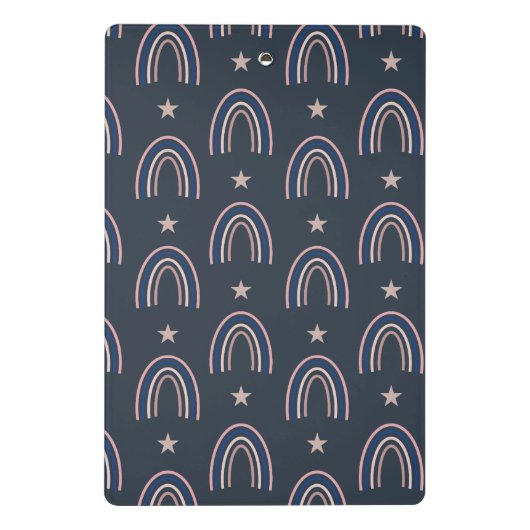 Best Principal Ever Personalized Boho Rainbow ミニクリップボード (裏面)