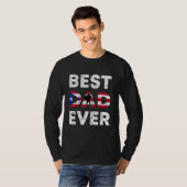 Best Puerto Rican Dad Ever Puerto Rico Daddy Fathe Tシャツ (正面フル)