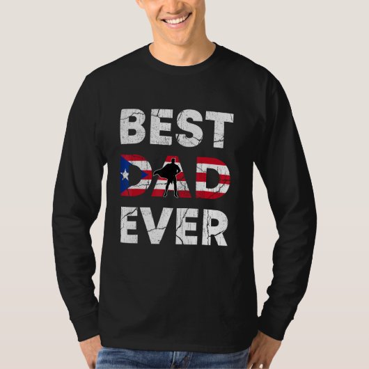 Best Puerto Rican Dad Ever Puerto Rico Daddy Fathe Tシャツ (正面)