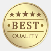 Best Quality ラウンドシール (正面)