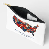 Best Quilter in the USA Personalized Patchwork アクセサリーポーチ (見開き)