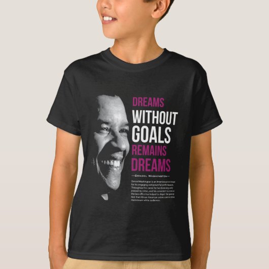 Best Quote With Denzel Washington Tシャツ (正面)