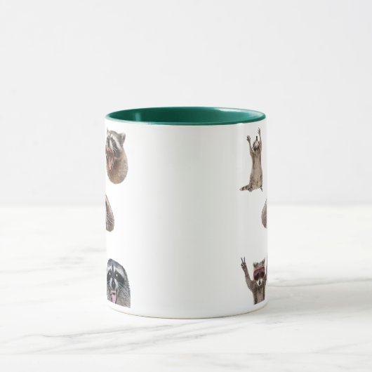 Best Raccoon Meme Compilation Funny Meme Set Mug マグカップ (中央)