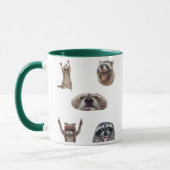 Best Raccoon Meme Compilation Funny Meme Set Mug マグカップ (左)