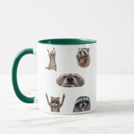 Best Raccoon Meme Compilation Funny Meme Set Mug マグカップ