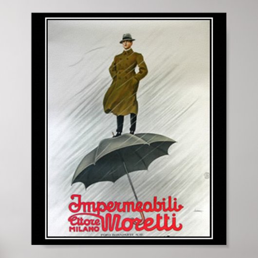 Best Raincoat Vintage Poster ポスター (正面)