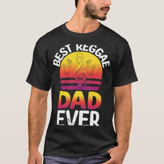 Best Reggae Dad Ever I Rasta I Rastafari I Jamaica Tシャツ (正面)