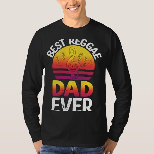 Best Reggae Dad Ever I Rasta I Rastafari I Jamaica Tシャツ (正面)