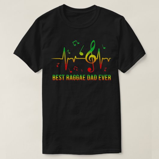 Best Reggae Dad Gift Cool Rasta Jamaica Music Symb Tシャツ (デザイン正面)