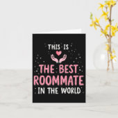 Best Roommate Ever Gift Idea Christmas Tee  カード (黄色い花)