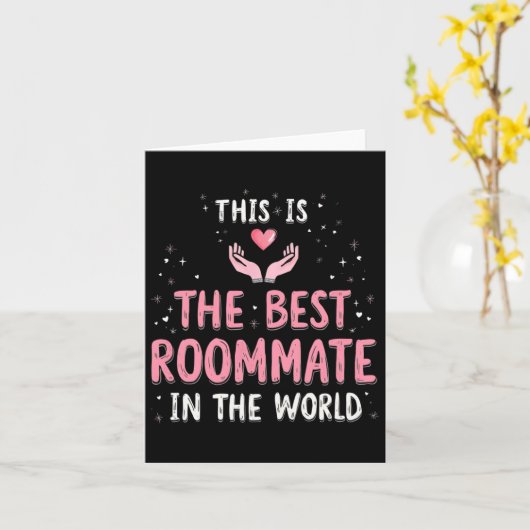 Best Roommate Ever Gift Idea Christmas Tee  カード (黄色い花)