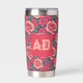 Best Rose Floral Kids’ Birthday 保温保冷タンブラー (正面)