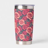 Best Rose Floral Kids’ Birthday 保温保冷タンブラー (左面)