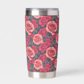 Best Rose Floral Kids’ Birthday 保温保冷タンブラー (背面)