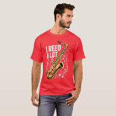 Best Saxophone Art for Men Women Jazz Music Saxoph Tシャツ (正面フル)