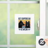 Best Schipperke Dad Ever Retro Dog Vector Design_1 ウィンドウサイン (ホーム)