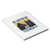 Best Schipperke Dad Ever Retro Dog Vector Design_1 ノートパッド (アングル)