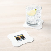 Best Schipperke Dad Ever Retro Dog Vector Design_1 ペーパーコースター (インサイチュ)