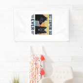 Best Schipperke Dad Ever Retro Dog Vector Design_1 横断幕 (インサイチュ)