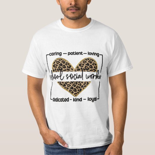 Best School Social Worker Appreciation  Tシャツ (正面)