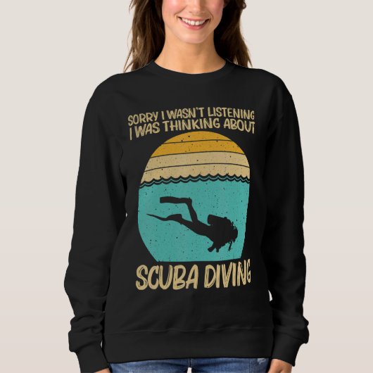Best Scuba Diving Art For Men Women Professional S スウェットシャツ (正面)