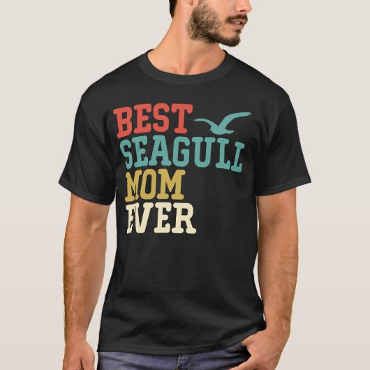 Best SEAGULL Mom Ever  Vintage Retro Tシャツ (正面)