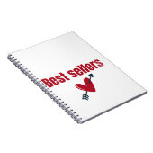 Best Sellers Valentine Heart Arrow T-Shirt ノートブック (右側)