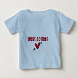 Best Sellers Valentine Heart Arrow T-Shirt ベビーTシャツ