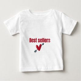 Best Sellers Valentine Heart Arrow T-Shirt ベビーTシャツ