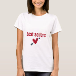 Best Sellers Valentine Heart Arrow T-Shirt Tシャツ