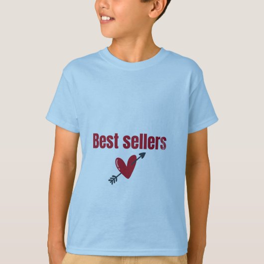 Best Sellers Valentine Heart Arrow T-Shirt Tシャツ (正面)