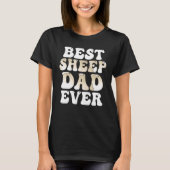 Best Sheep Dad Ever Father Sheep Tシャツ (正面)