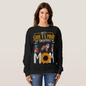 Best Shetland Sheepdog Mom Ever Sheltie Mom スウェットシャツ (正面フル)