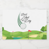 Best Shot of the Day Golf Favor リキュールボトルラベル (シングルラベル)