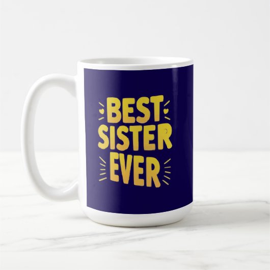 Best Sister Ever  コーヒーマグカップ (左)