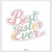 Best sister ever シール (シート)